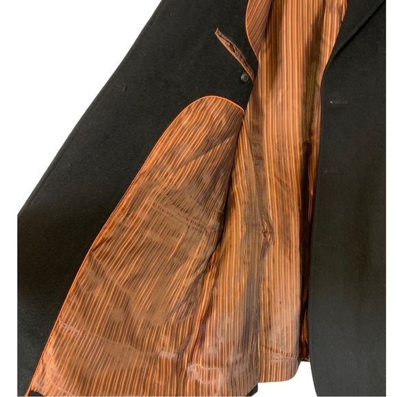 Mantoni Wool Cashmere Sports Coat Blazer Black Size 42 - Picture 8 of 10